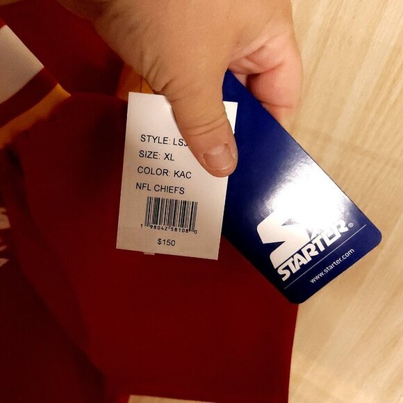 Starter New Kansas City Chiefs Red Windbreaker XL - Picture 9 of 11